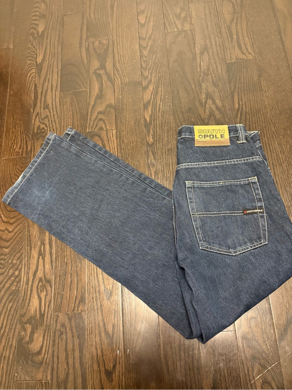 Southpole Jeans Mens 30x30 Blue Denim Wide Leg Boot Cut Skater Hip Hop Y2K